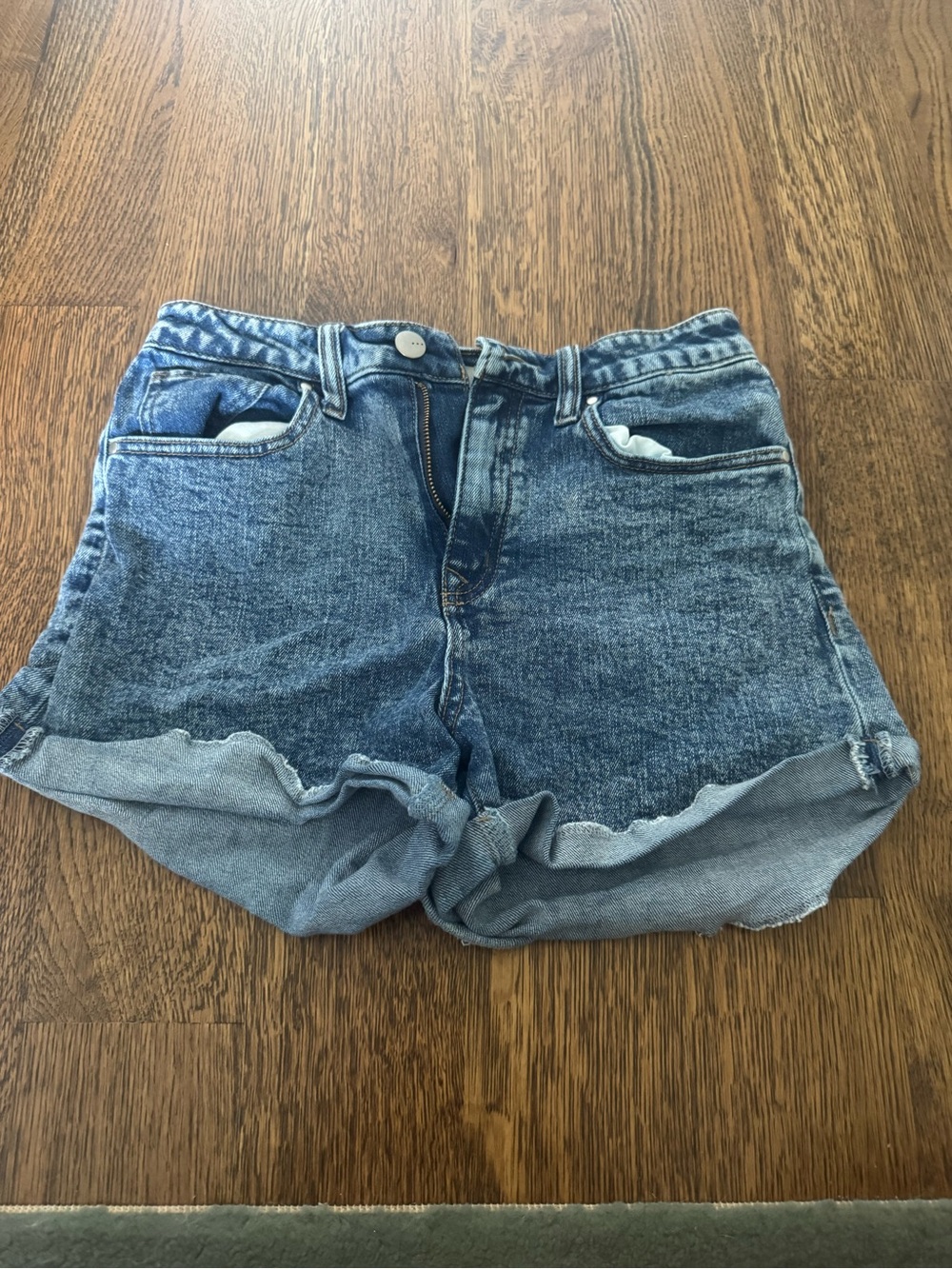 Target Stonewashed Blue High-Rise Denim Shorts